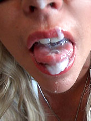 Blindfolded Wifey Gets Mouthful Of Cum